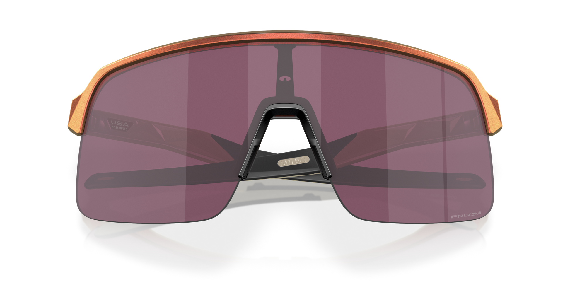 [Prizm Road Black Lenses, Matte Red Gold Colorshift Frame]