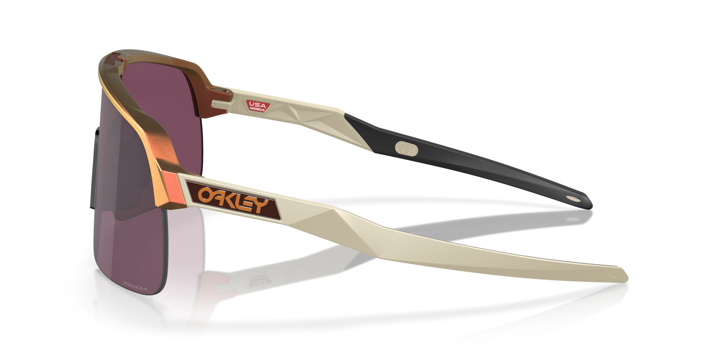 [Prizm Road Black Lenses, Matte Red Gold Colorshift Frame]