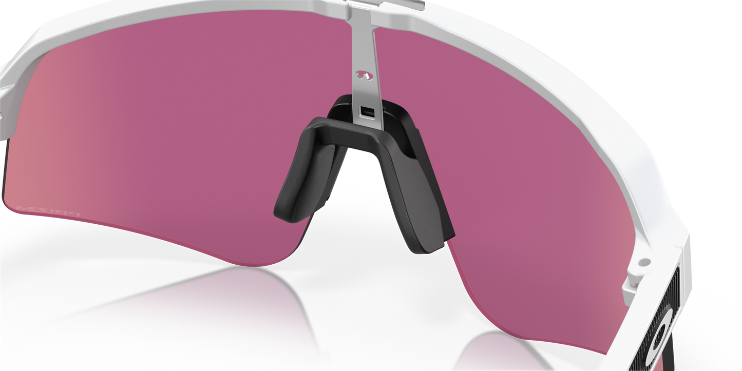 [Prizm Road Jade Lenses, Matte White Frame]