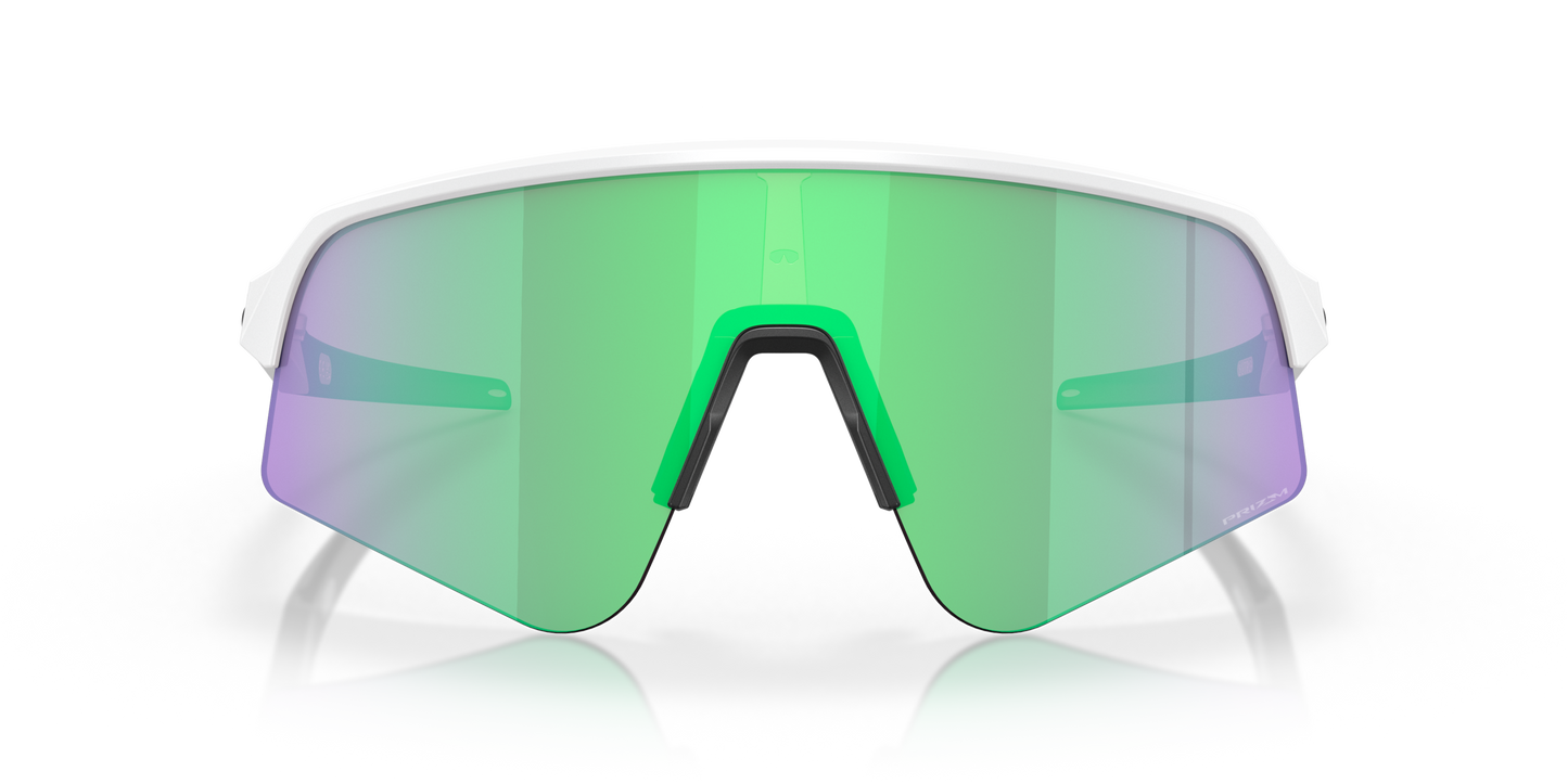 [Prizm Road Jade Lenses, Matte White Frame]