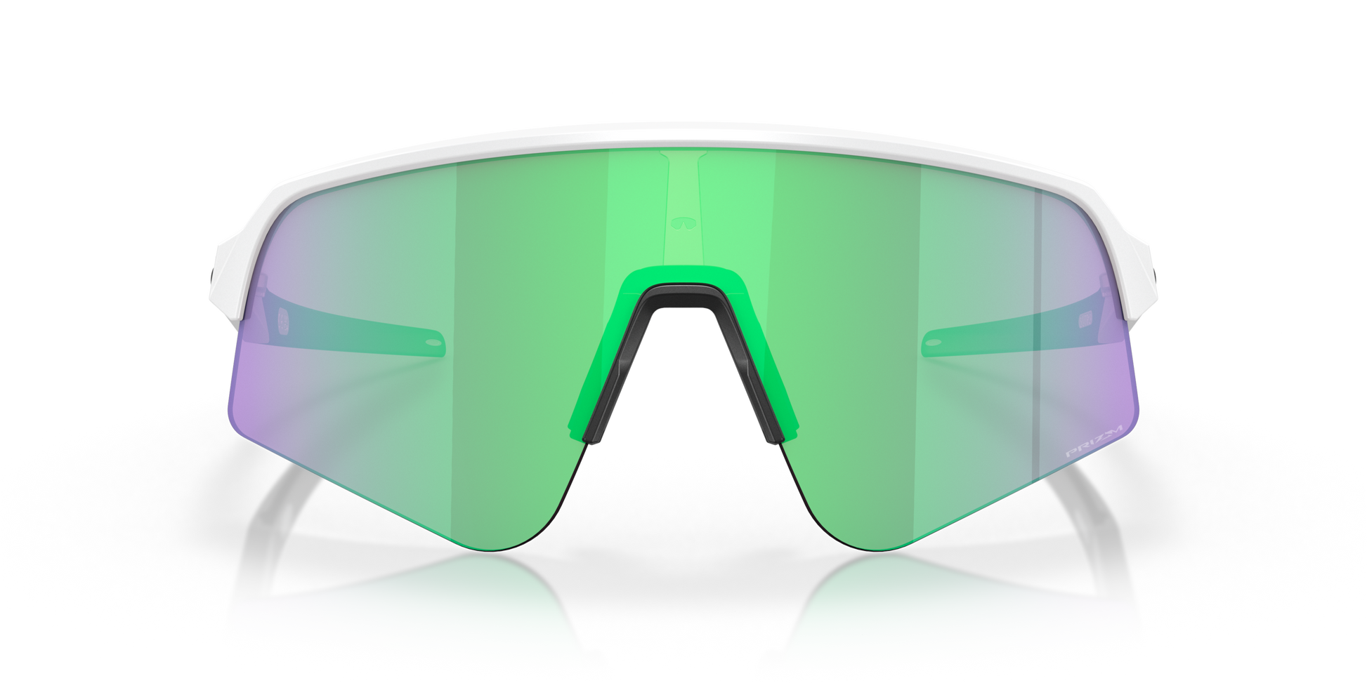 [Prizm Road Jade Lenses, Matte White Frame]