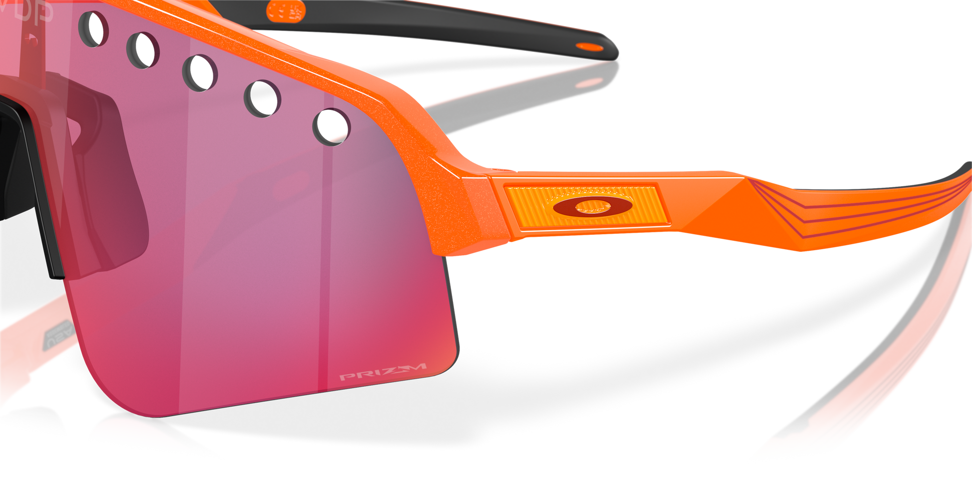[Prizm Road Lenses, Orange Sparkle Frame]