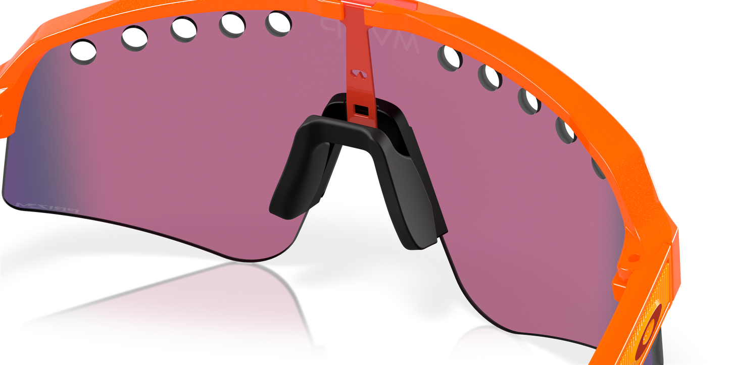 [Prizm Road Lenses, Orange Sparkle Frame]