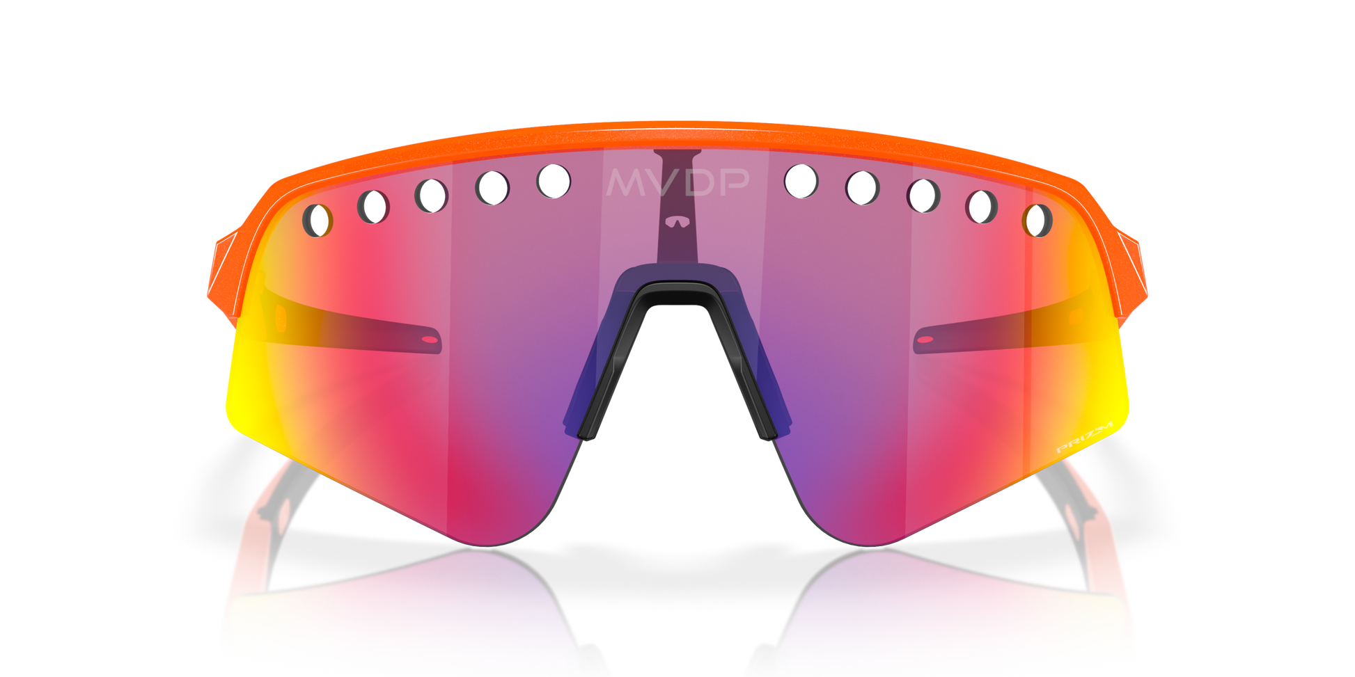 [Prizm Road Lenses, Orange Sparkle Frame]