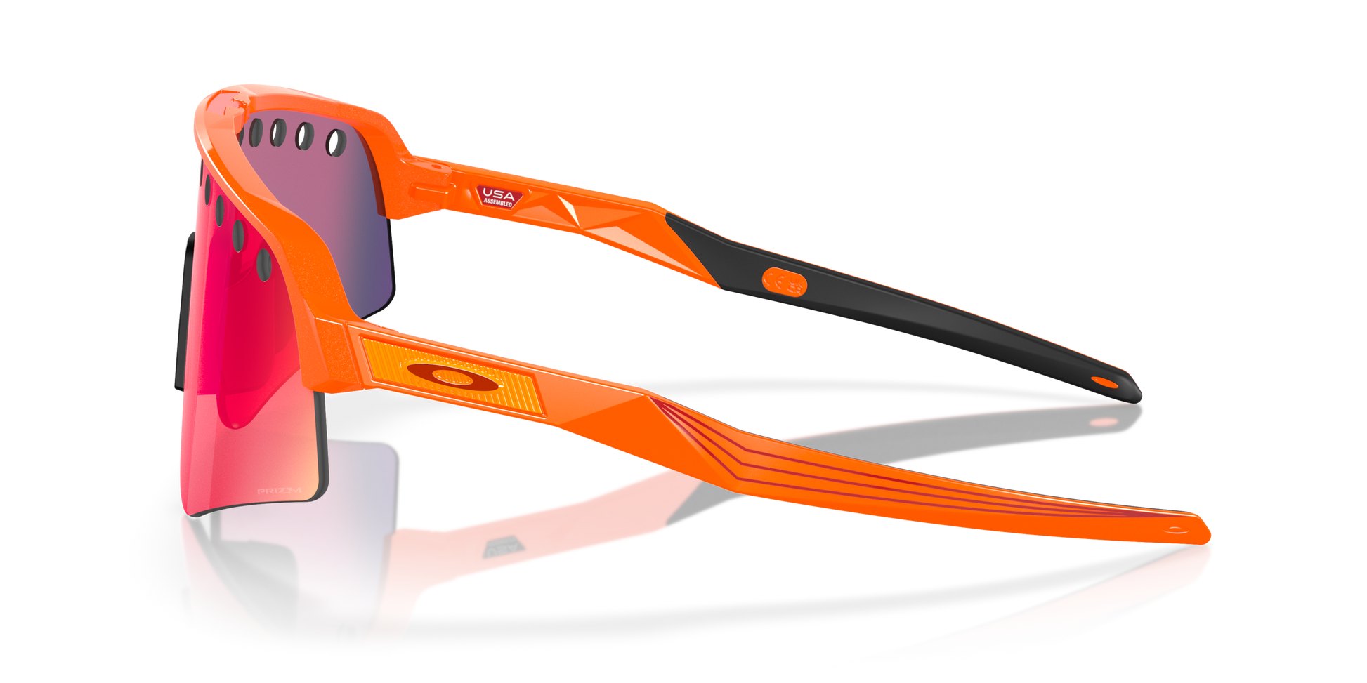 [Prizm Road Lenses, Orange Sparkle Frame]