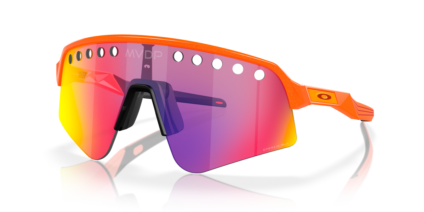 [Prizm Road Lenses, Orange Sparkle Frame]