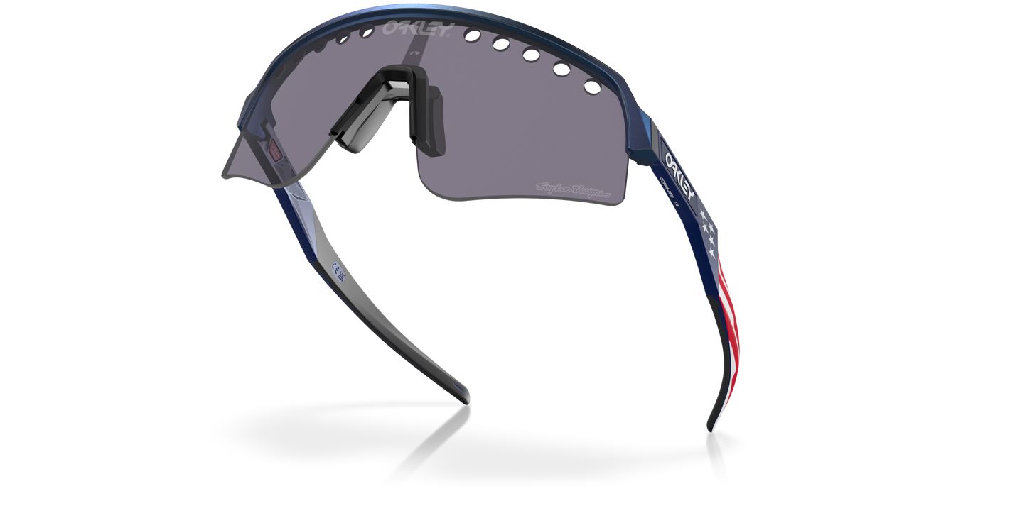 [Prizm Grey Lenses, Troy Lee Designs Blue Colorshift Frame]