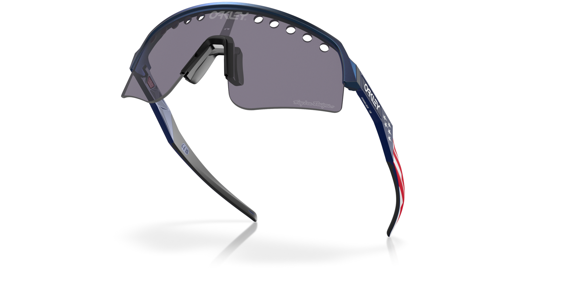 [Prizm Grey Lenses, Troy Lee Designs Blue Colorshift Frame]