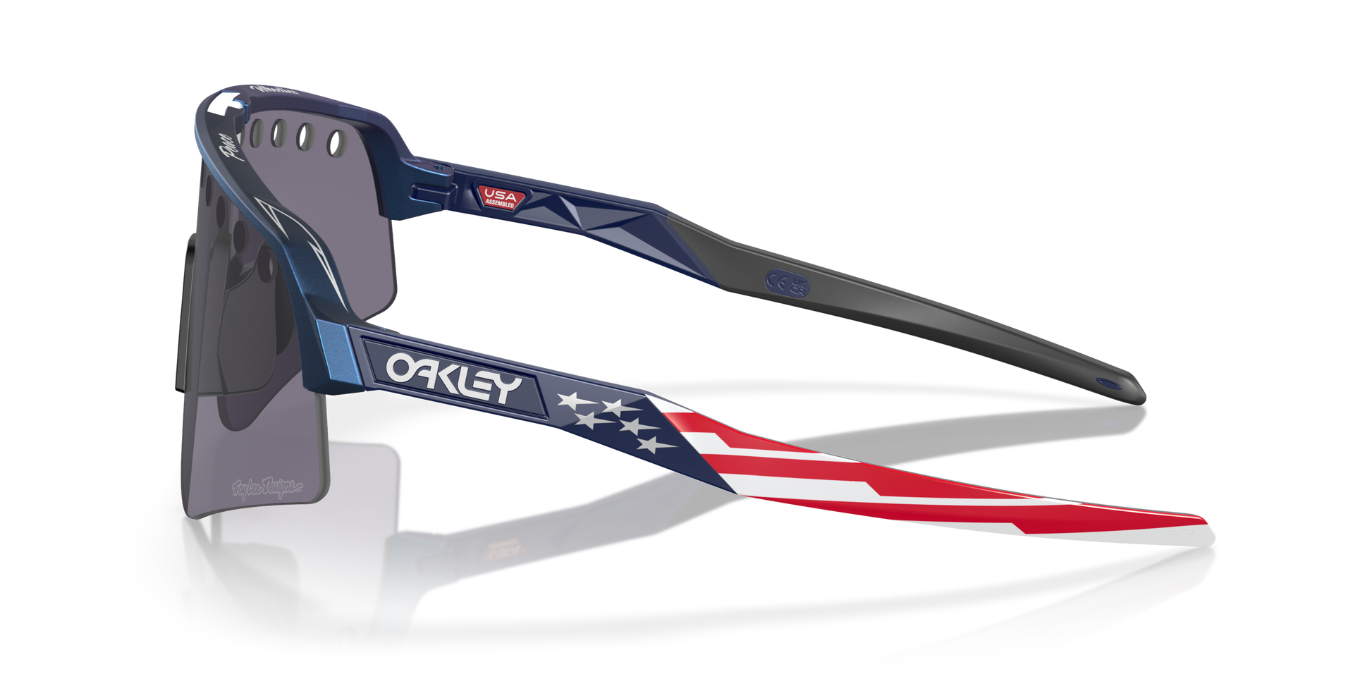 [Prizm Grey Lenses, Troy Lee Designs Blue Colorshift Frame]
