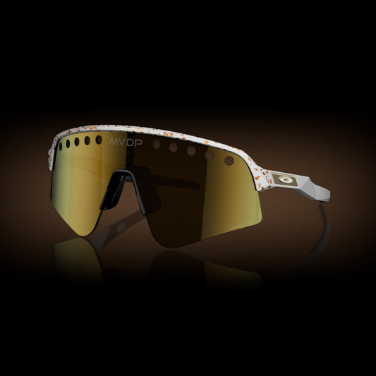 [Prizm 24K Lenses, White Splatter Frame]