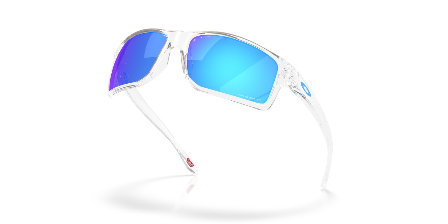 [Prizm Sapphire Polarized Lenses, Clear Frame]