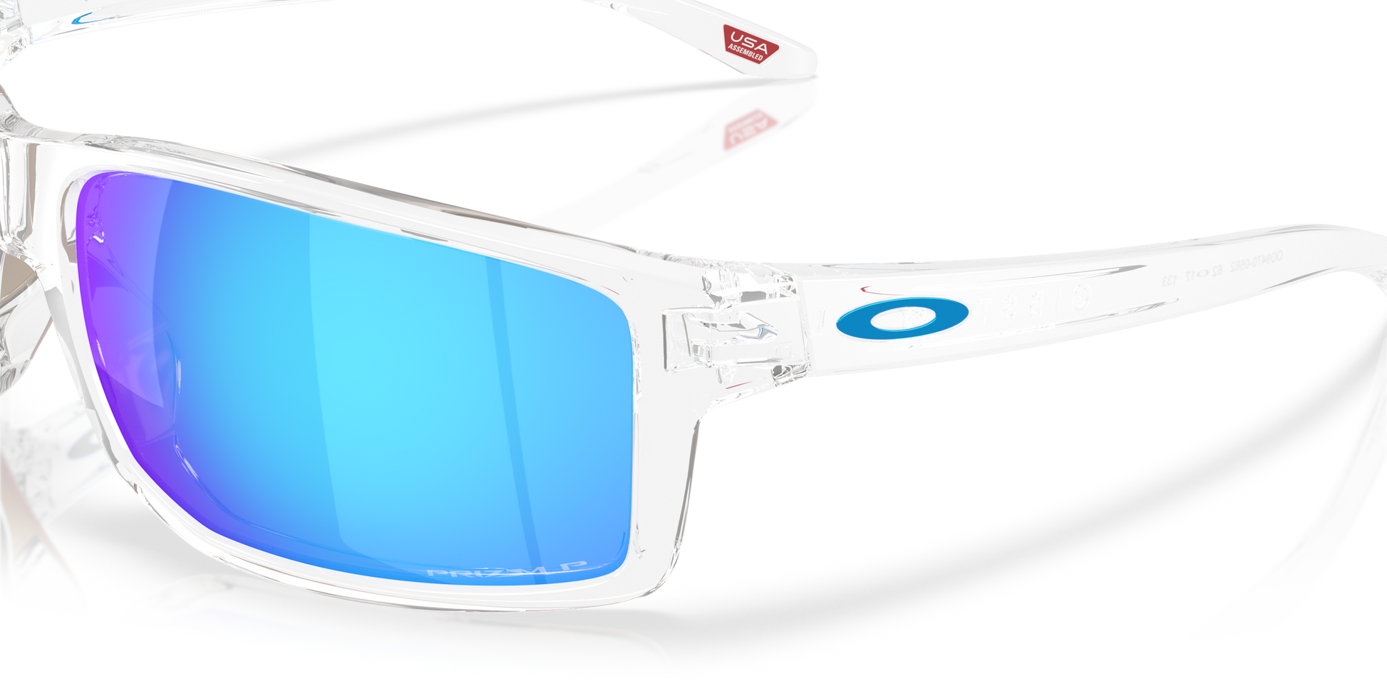 [Prizm Sapphire Polarized Lenses, Clear Frame]