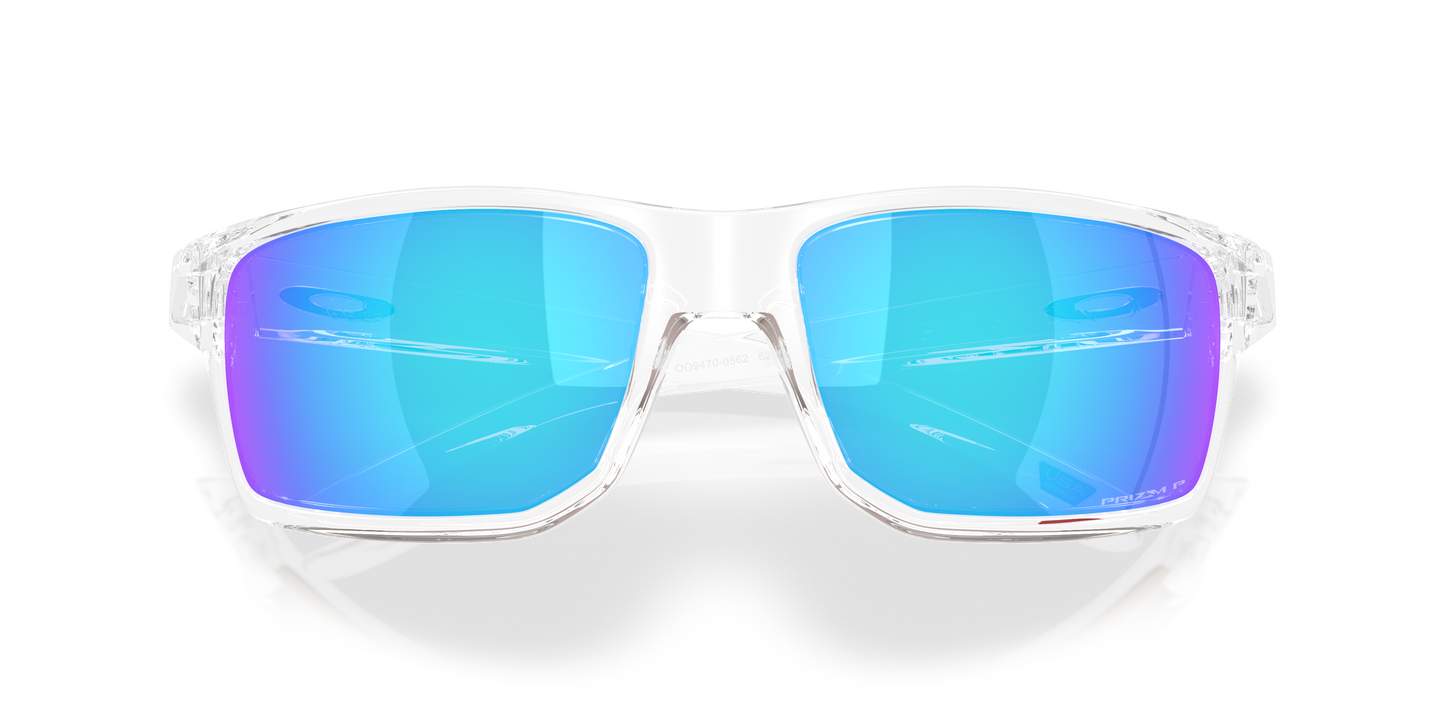 [Prizm Sapphire Polarized Lenses, Clear Frame]