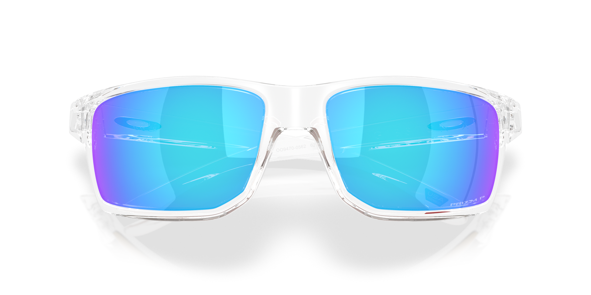 [Prizm Sapphire Polarized Lenses, Clear Frame]