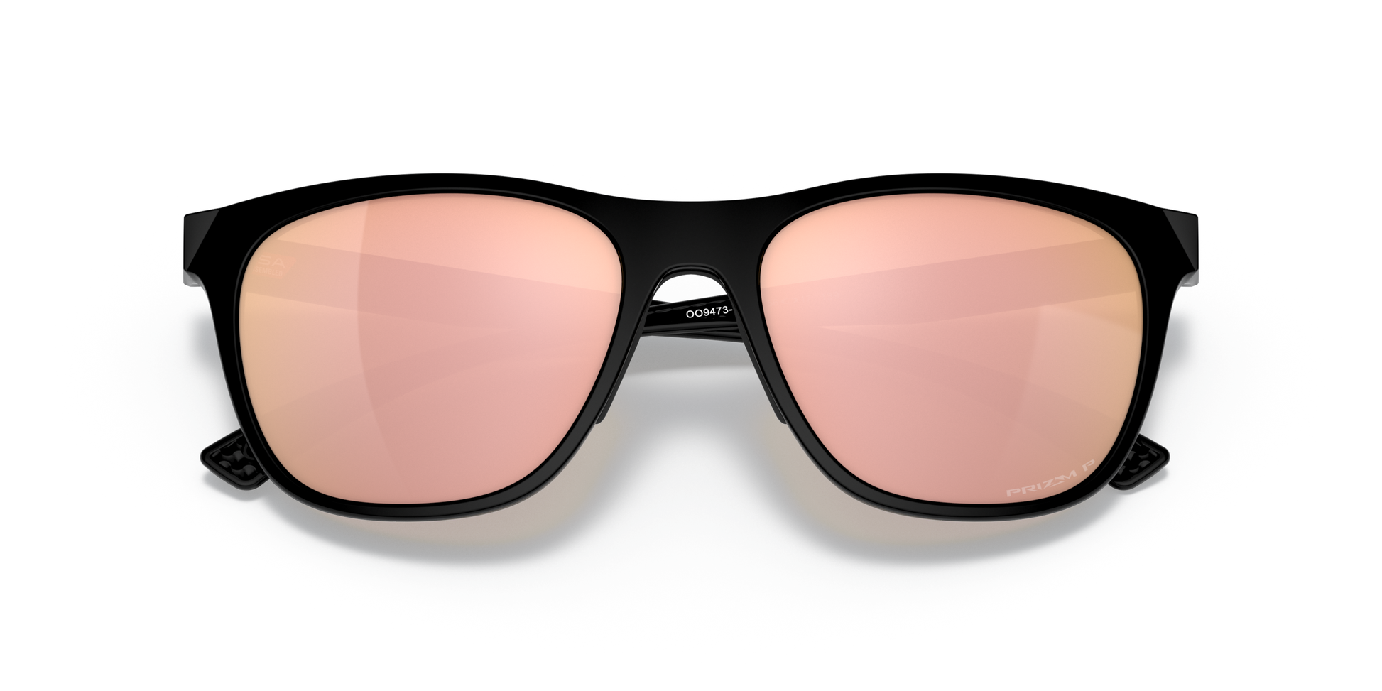 [Prizm Rose Gold Polarized Lenses, Polished Black Frame]