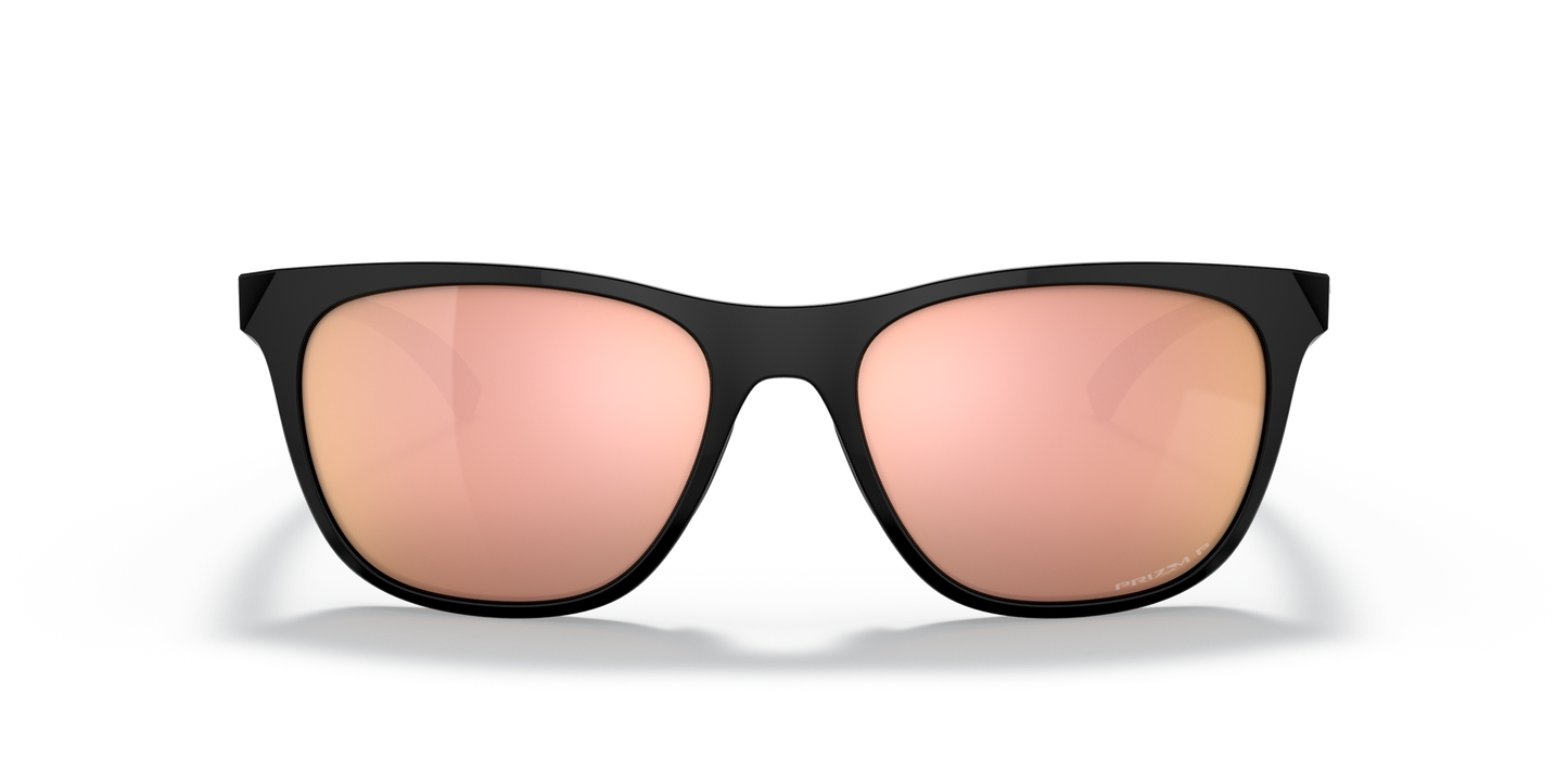 [Prizm Rose Gold Polarized Lenses, Polished Black Frame]