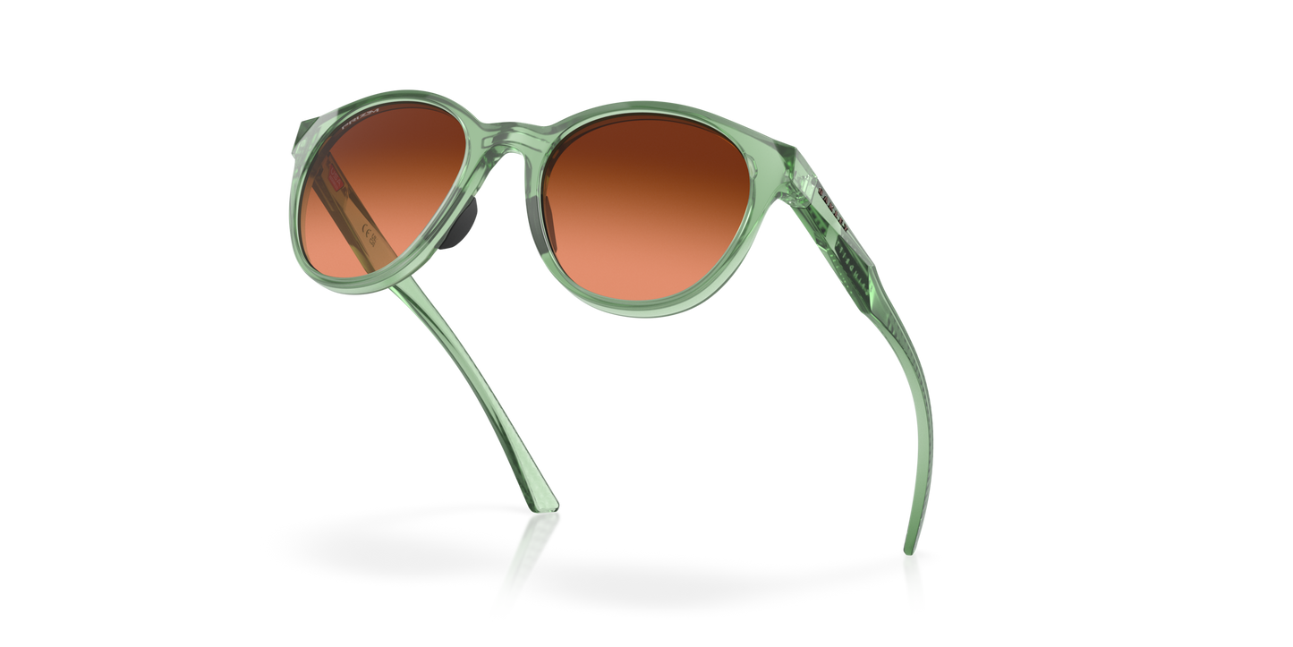 [Prizm Brown Gradient Lenses, Transparent Jade Frame]
