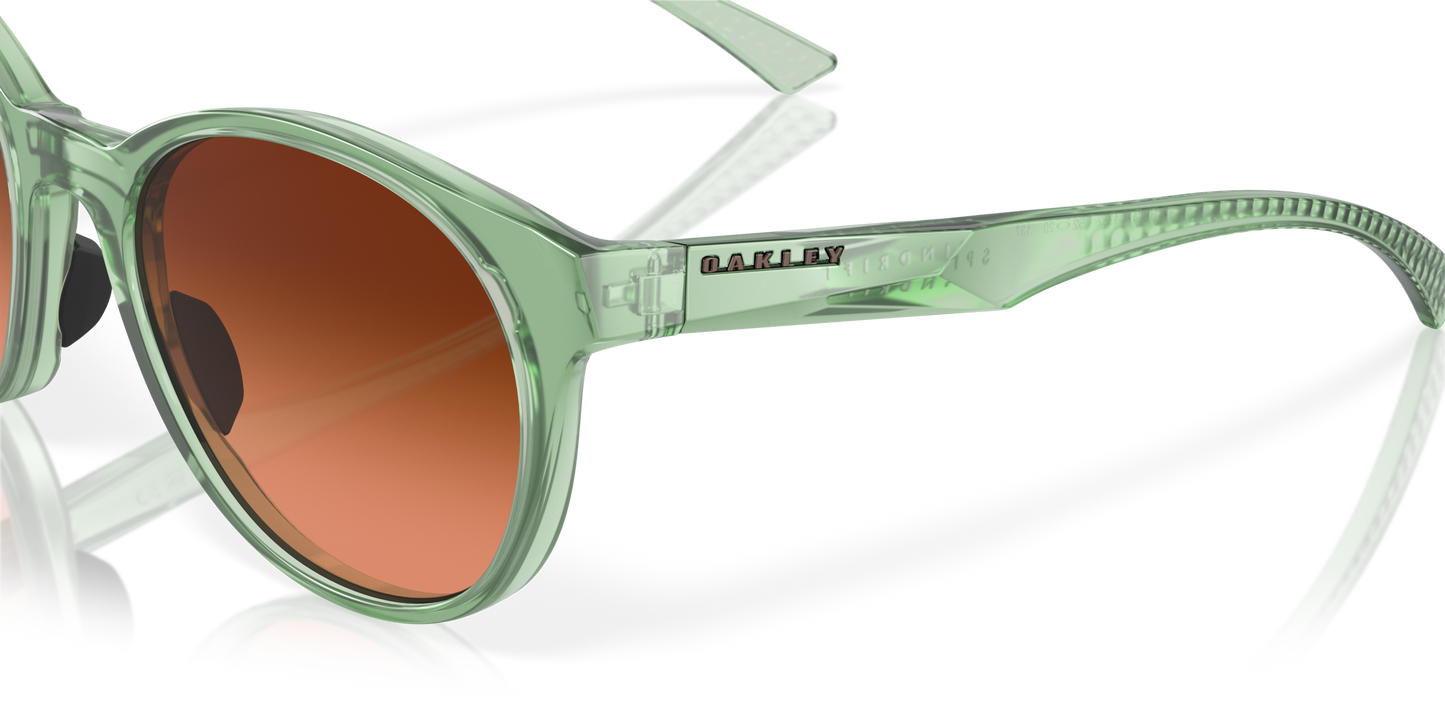[Prizm Brown Gradient Lenses, Transparent Jade Frame]
