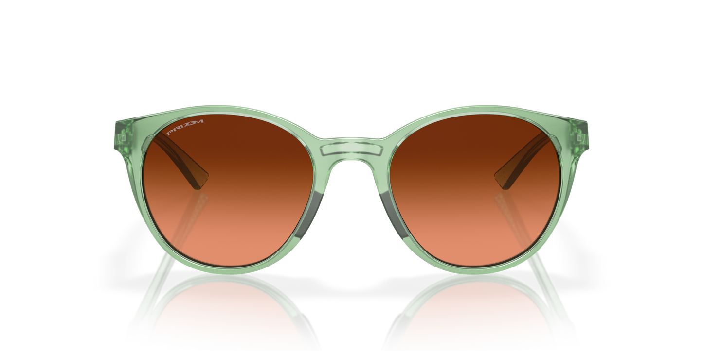 [Prizm Brown Gradient Lenses, Transparent Jade Frame]