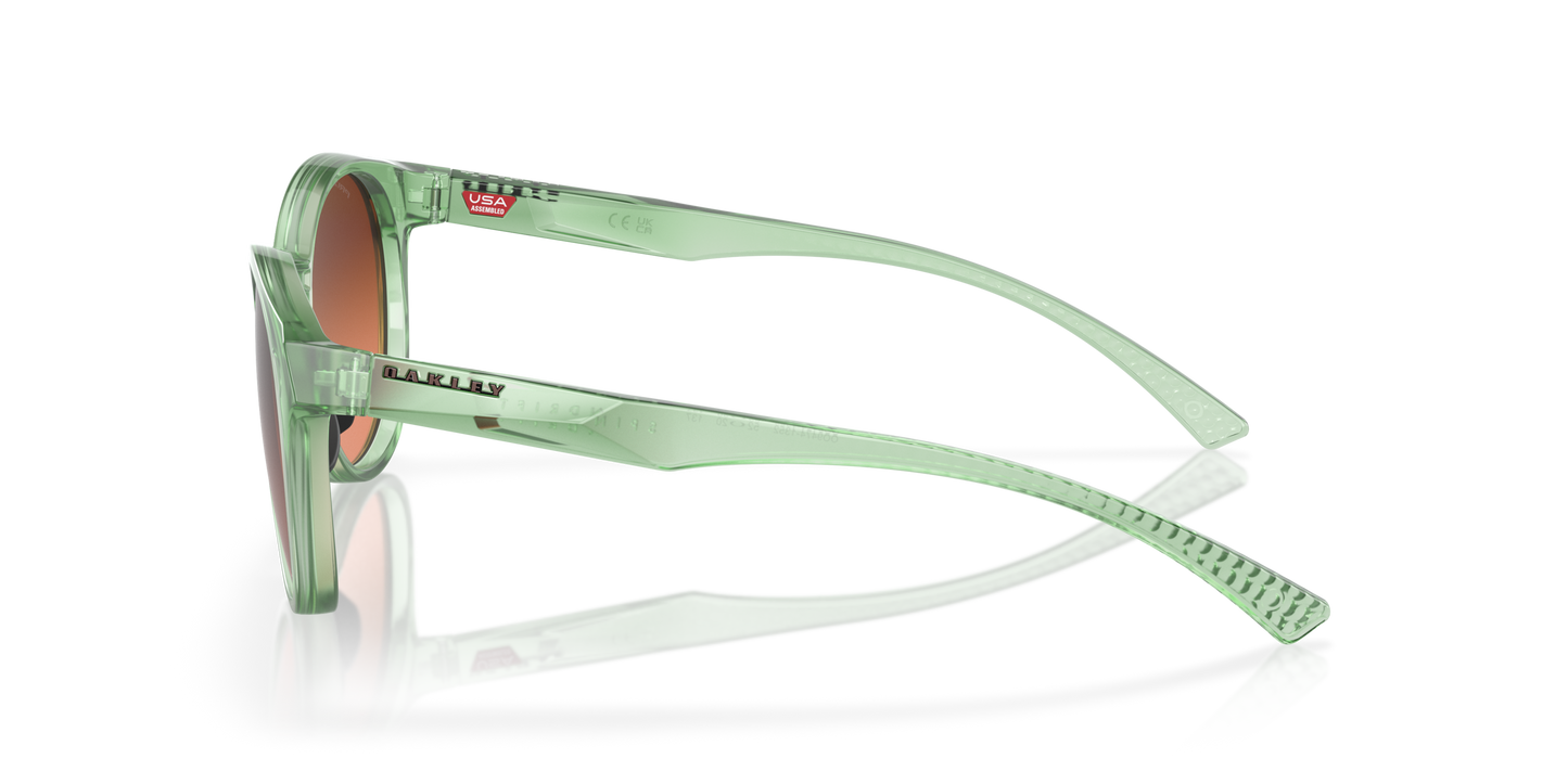 [Prizm Brown Gradient Lenses, Transparent Jade Frame]