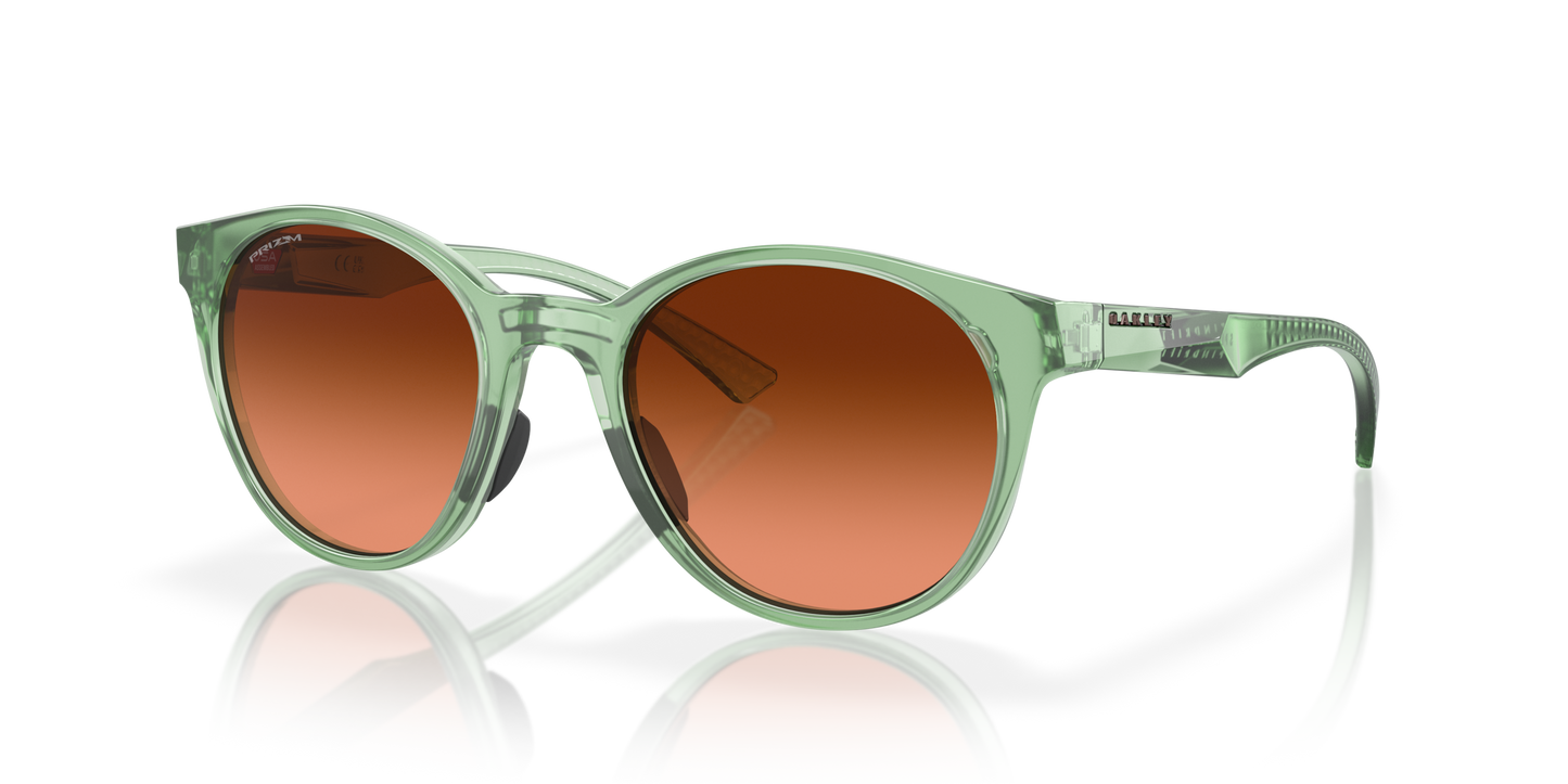 [Prizm Brown Gradient Lenses, Transparent Jade Frame]