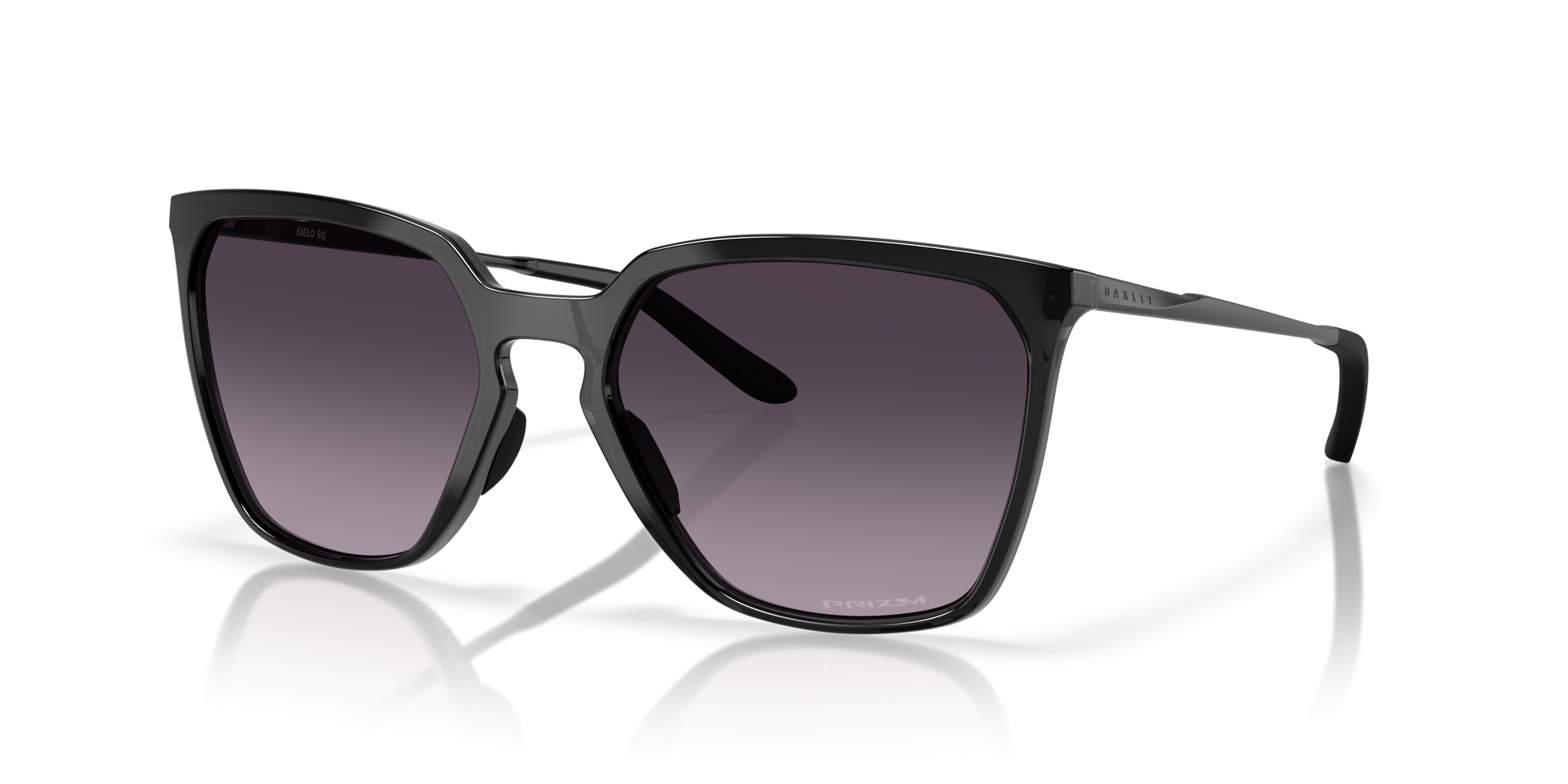 [Prizm Grey Gradient Lenses, Polished Black Ink Frame]