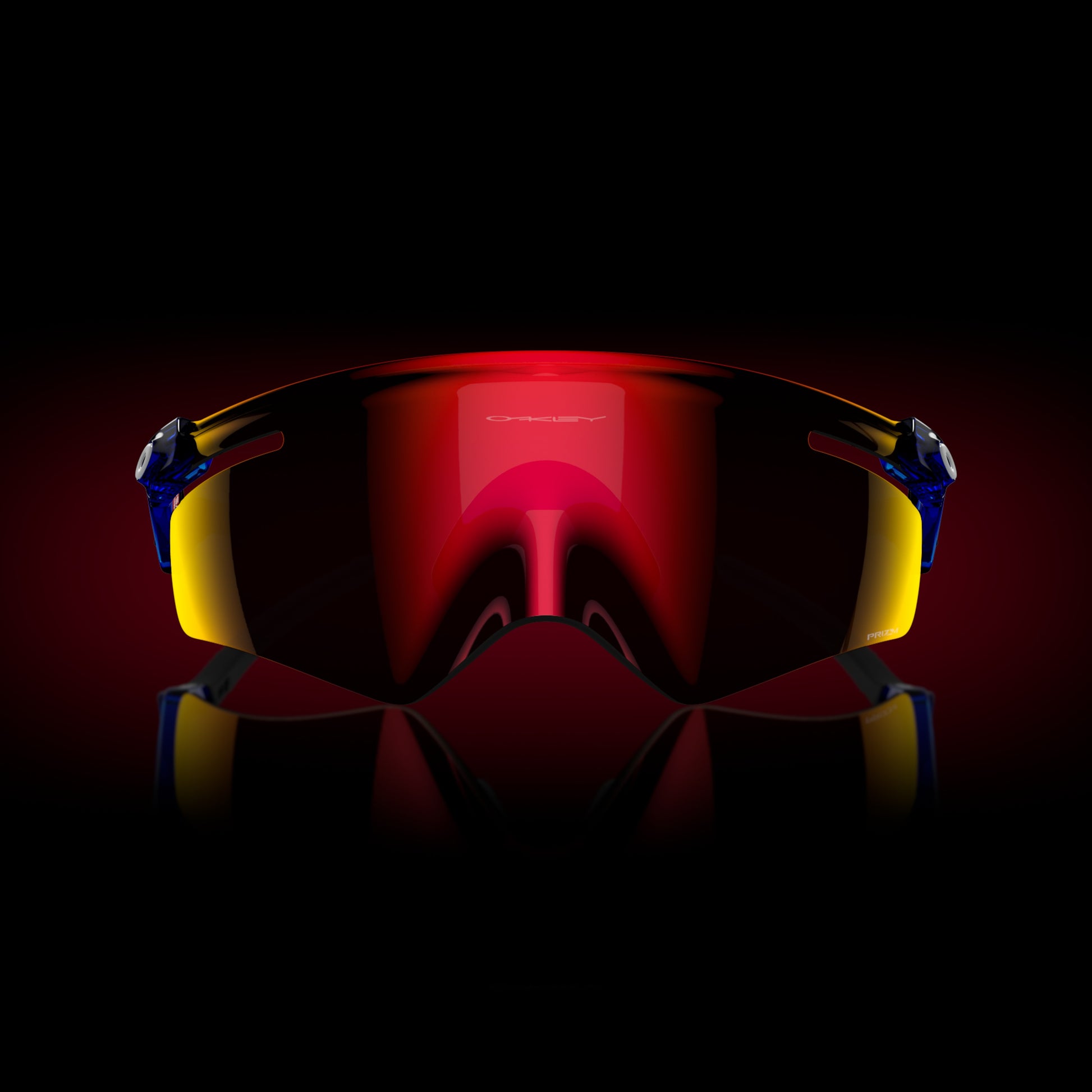 [Prizm Ruby Lenses, Crystal Blue Frame]