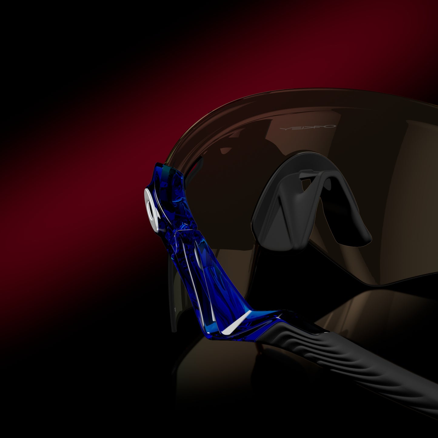 [Prizm Ruby Lenses, Crystal Blue Frame]