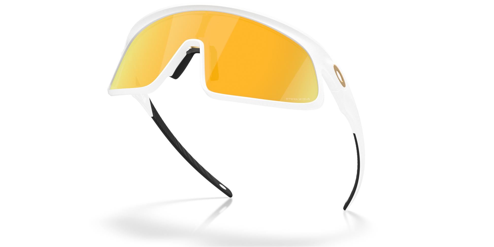 [Prizm 24K Lenses, Matte White Frame]