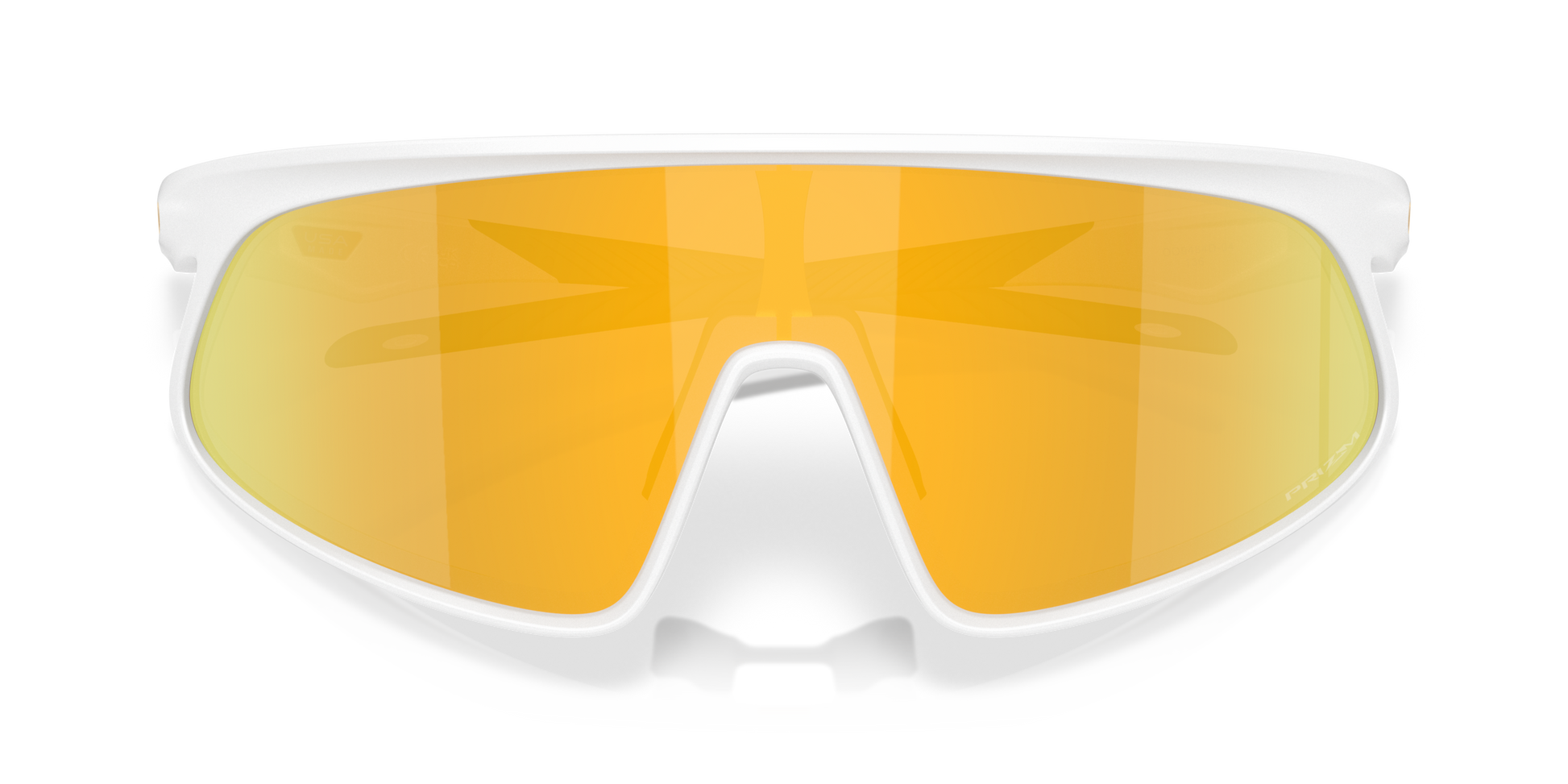 [Prizm 24K Lenses, Matte White Frame]