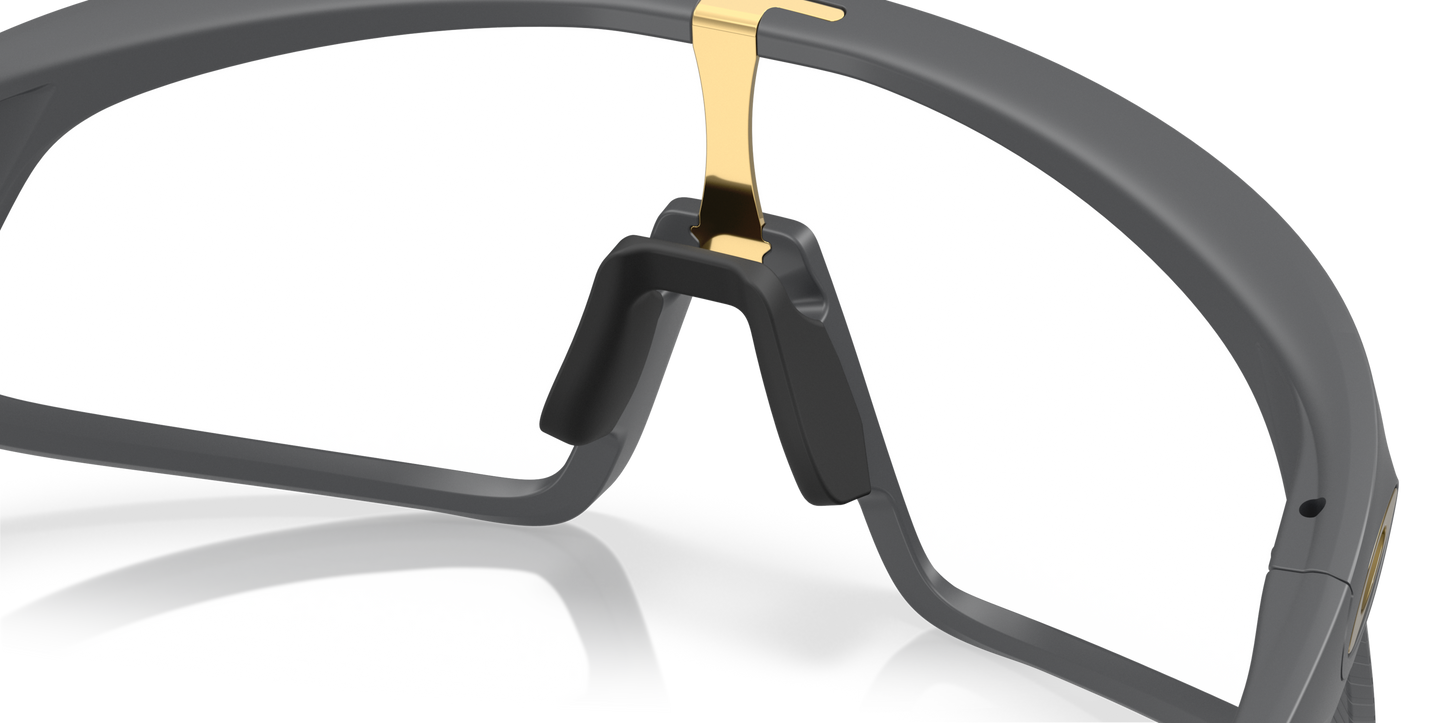 [Clear To Black Iridium Photochromic Lenses, Matte Carbon Frame]