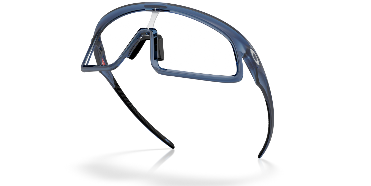 [Clear To Black Iridium Photochromic Lenses, Matte Transparent Stonewash Frame]