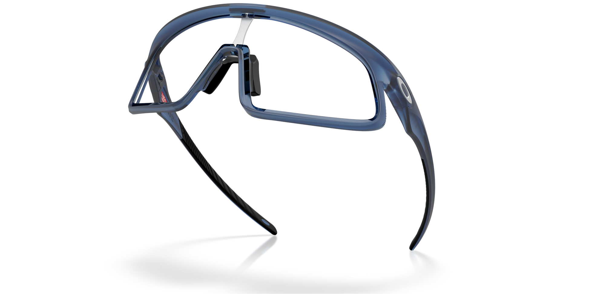 [Clear To Black Iridium Photochromic Lenses, Matte Transparent Stonewash Frame]