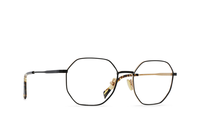 [Black Gold + Brindle Tortoise / Clear]