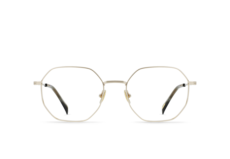 [Brushed Light Gold + Khaki / Clear]