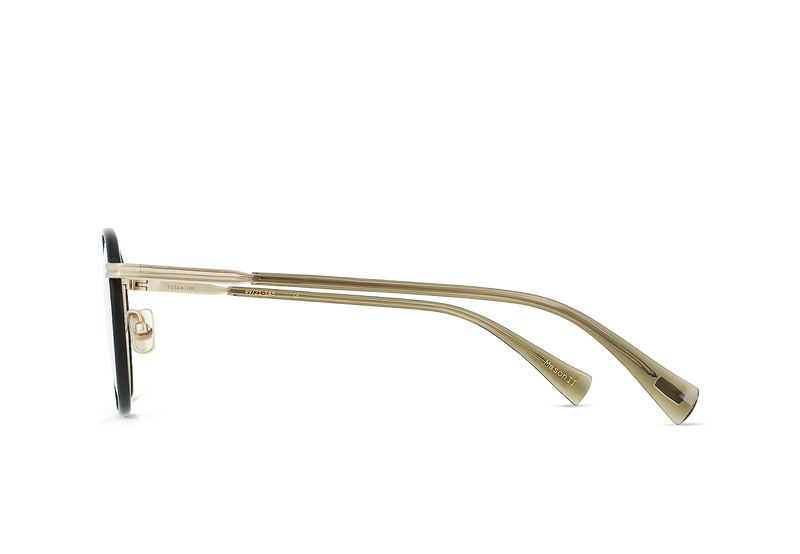 [Satin Japanese Gold + Matte Black / Clear]