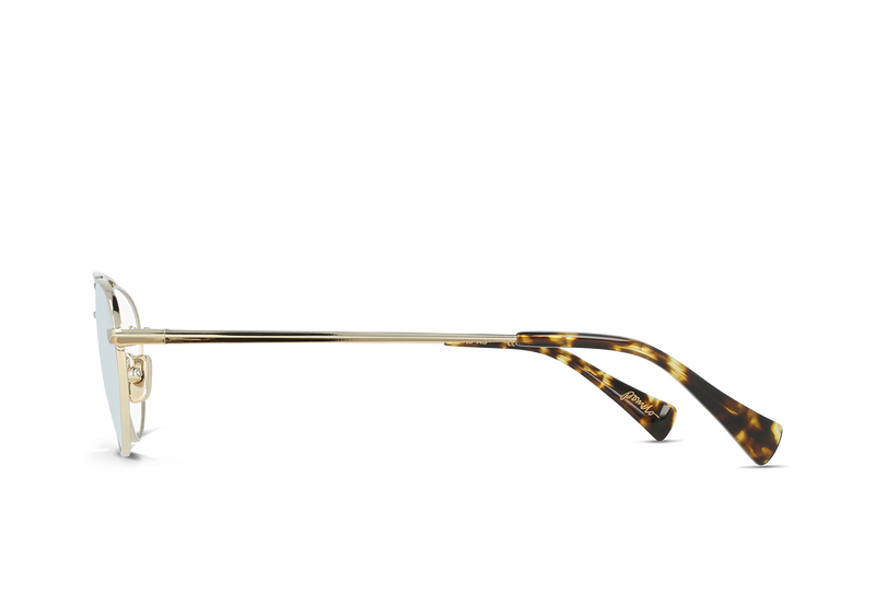 [Gold + Brindle Tortoise / Clear]