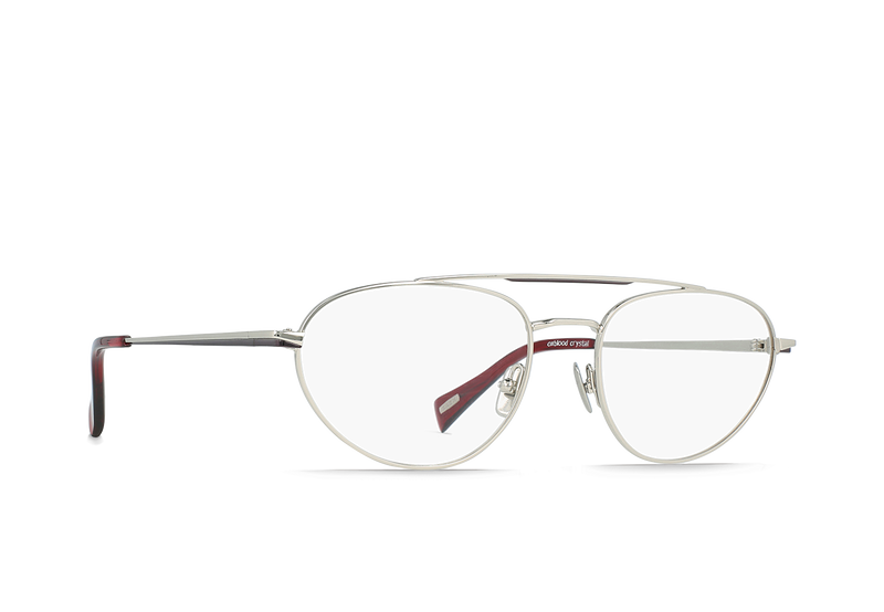 [Gunmetal + Oxblood / Clear]