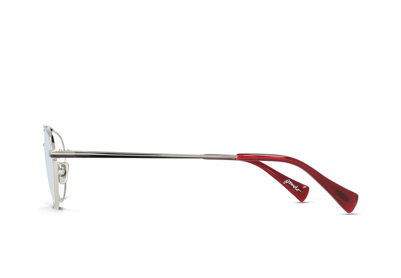 [Gunmetal + Oxblood / Clear]