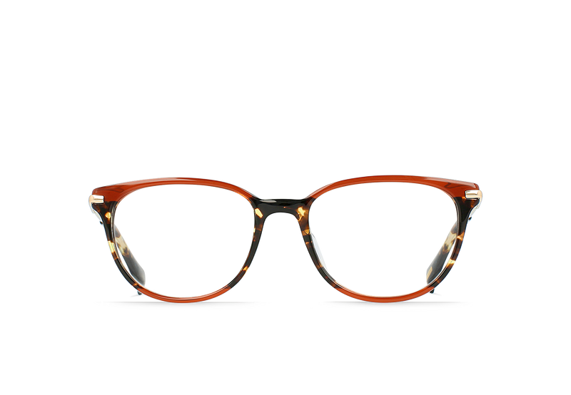 [Cherry Cola + Light Gold / Clear]