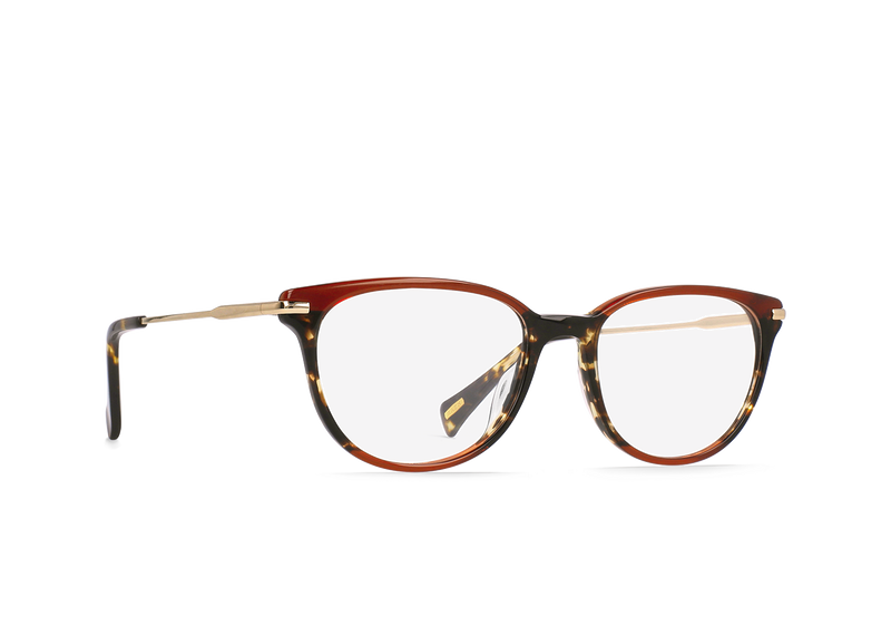 [Cherry Cola + Light Gold / Clear]
