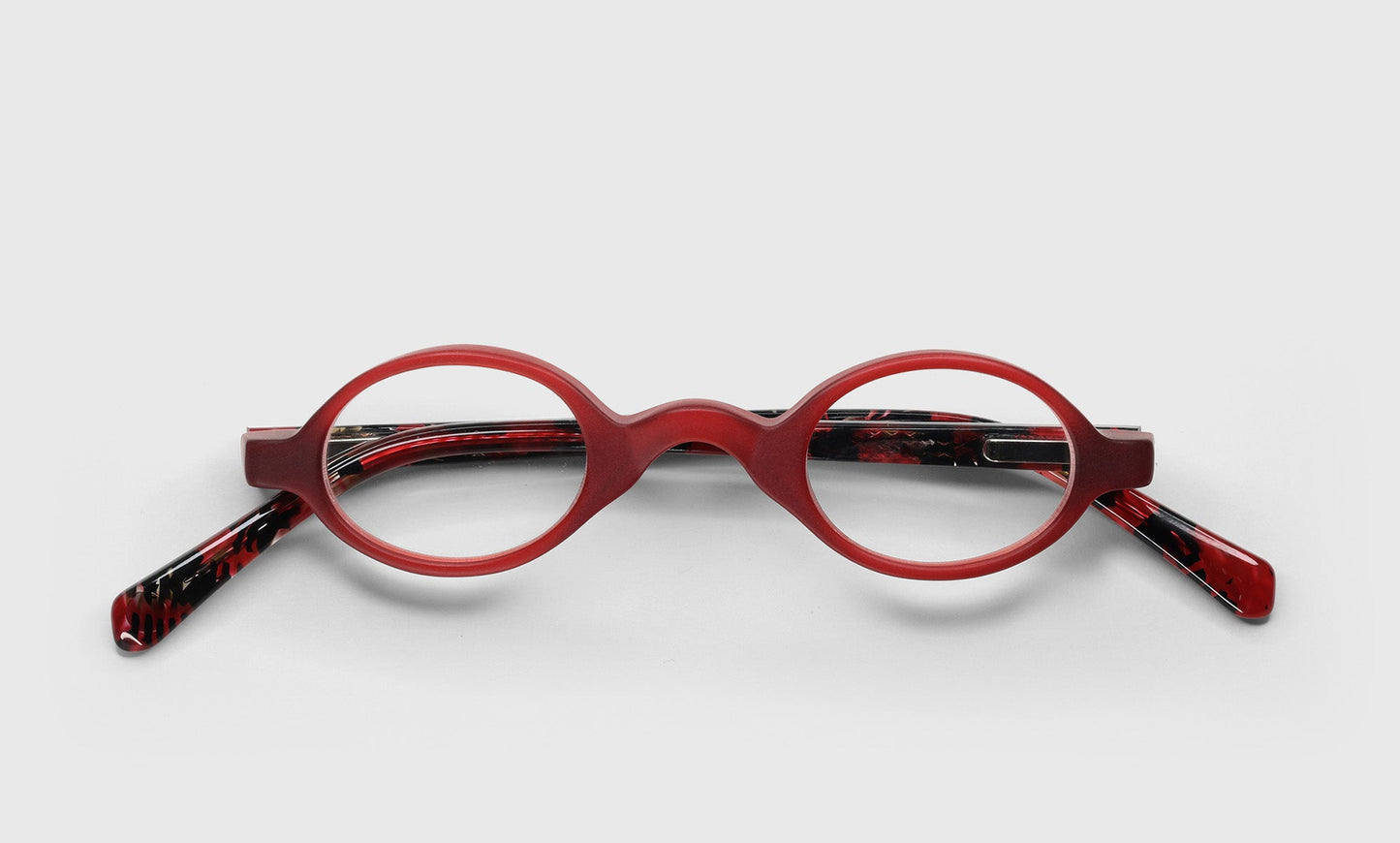 [03 - Matte Red Front and Red with Black-Flecked Temples]