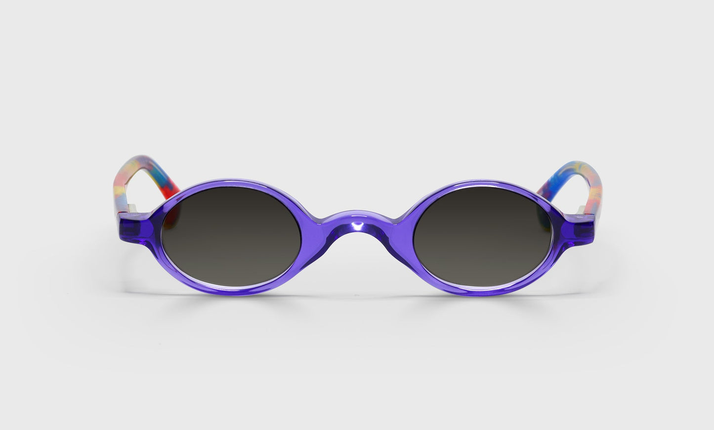 [15 - Purple Crystal Front with Pink and Purple Multicolor Temples]