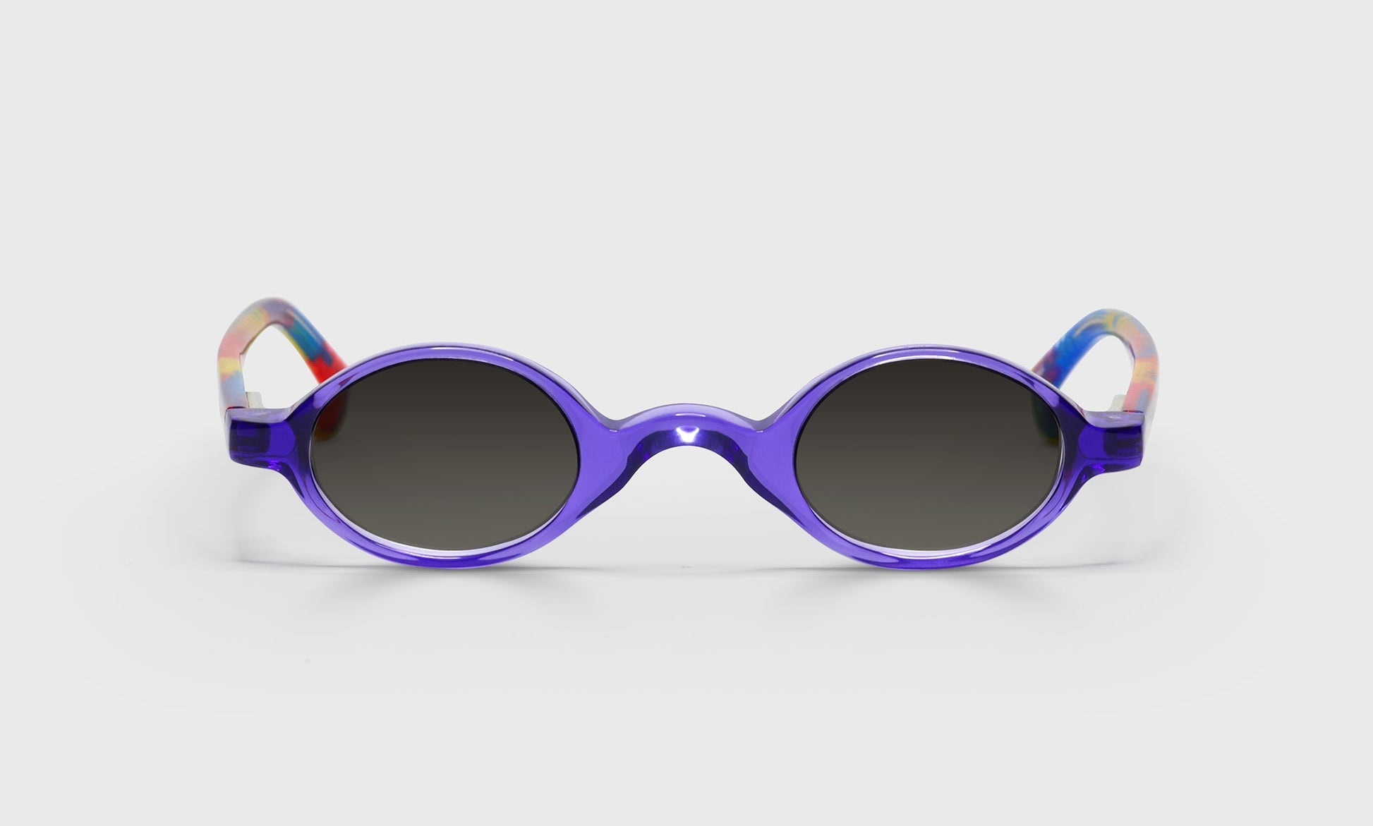 [15 - Purple Crystal Front with Pink and Purple Multicolor Temples]