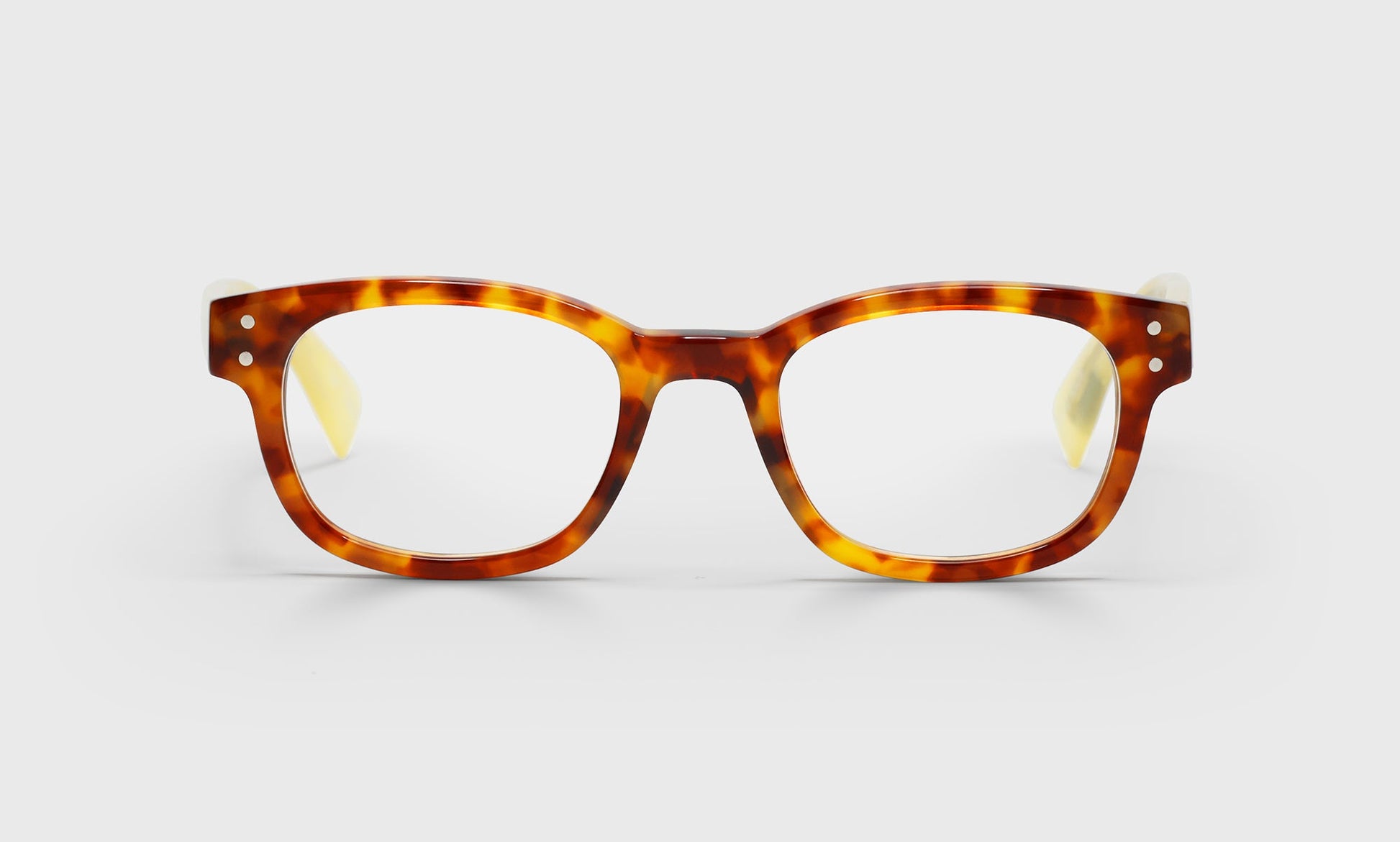 [T15 - Tortoise Front with Clear Temples]