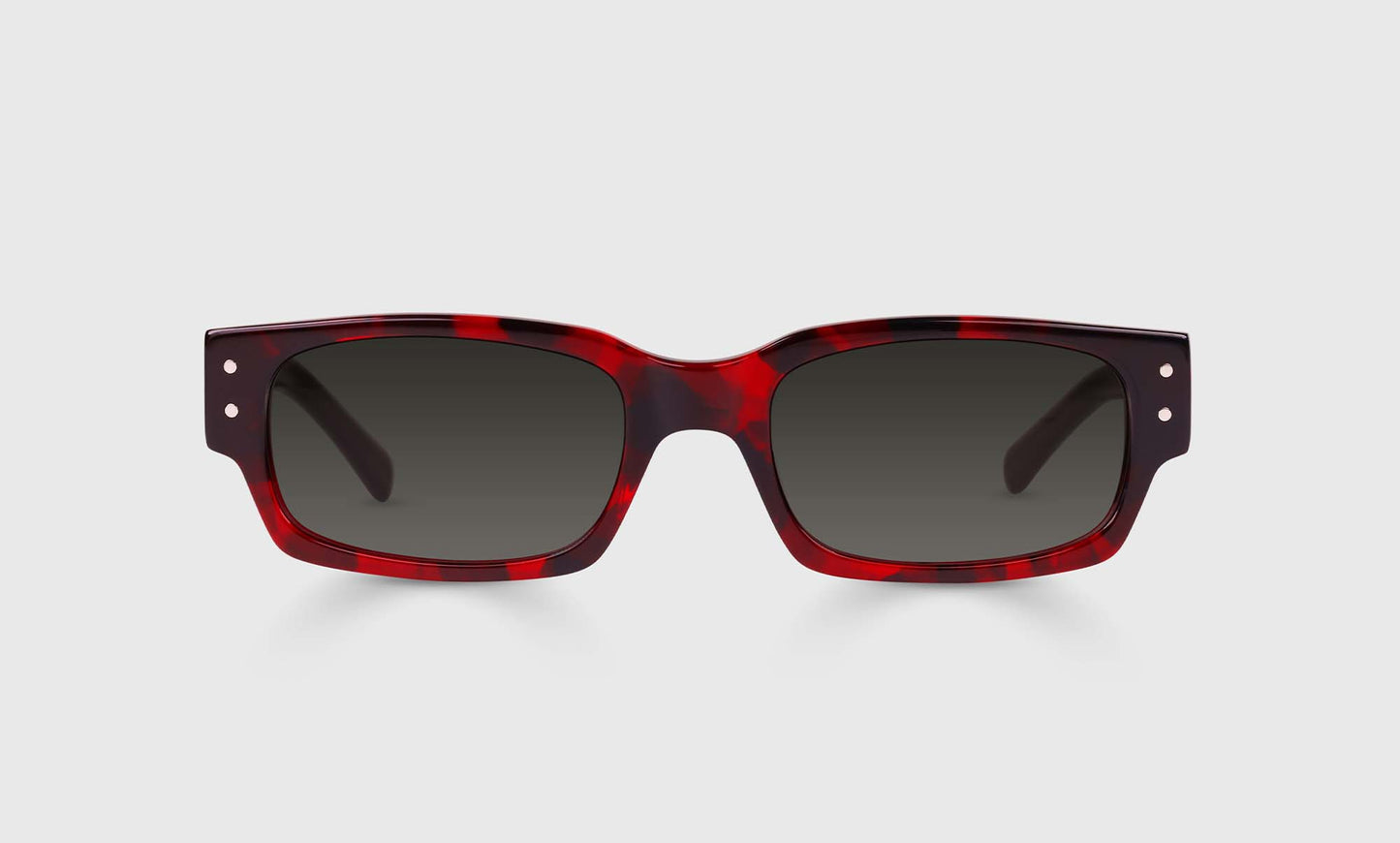 [03 - Cherry Red Tortoise Front with Charcoal Temples]