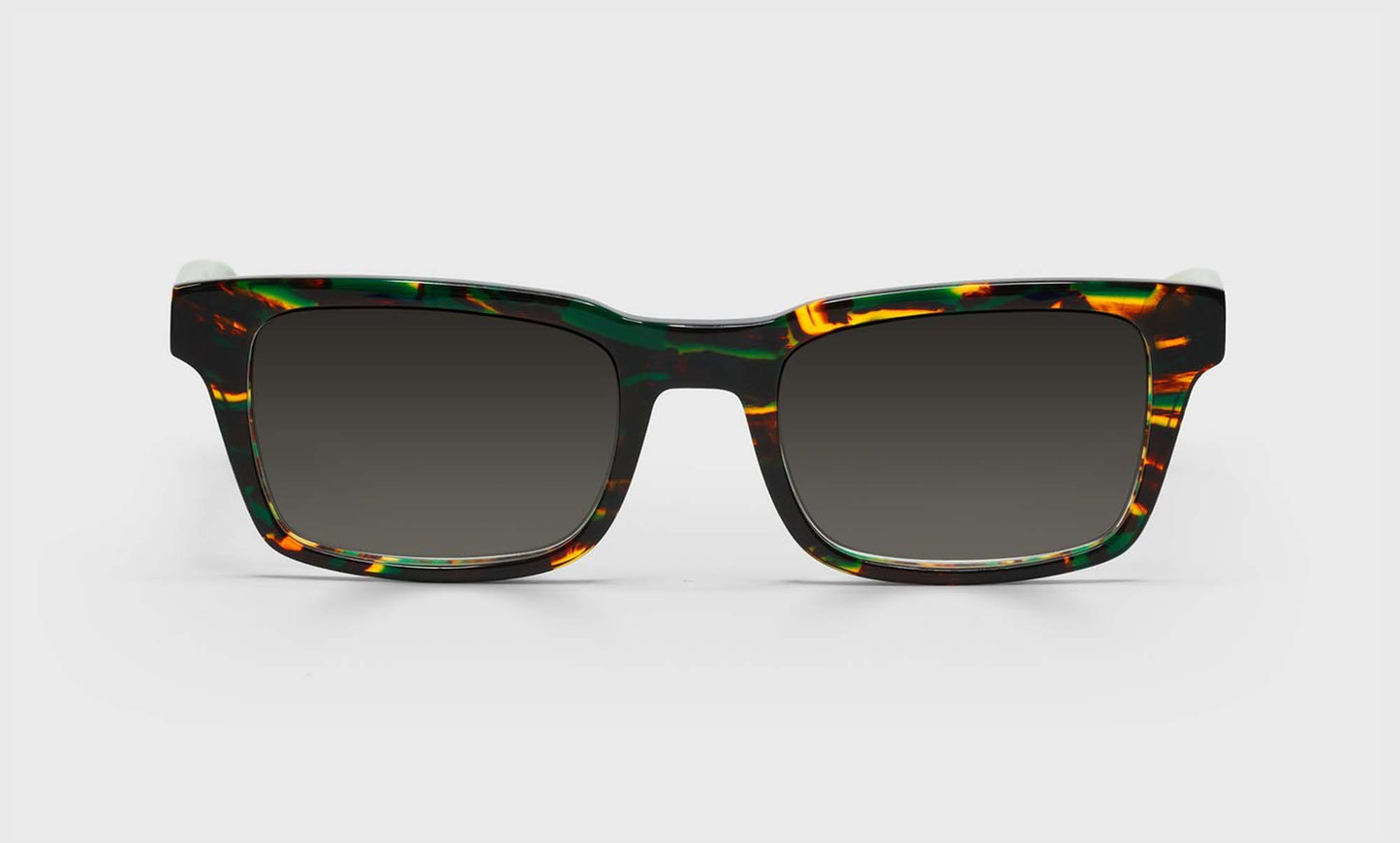 [11 - Green tortoise front with green temples]