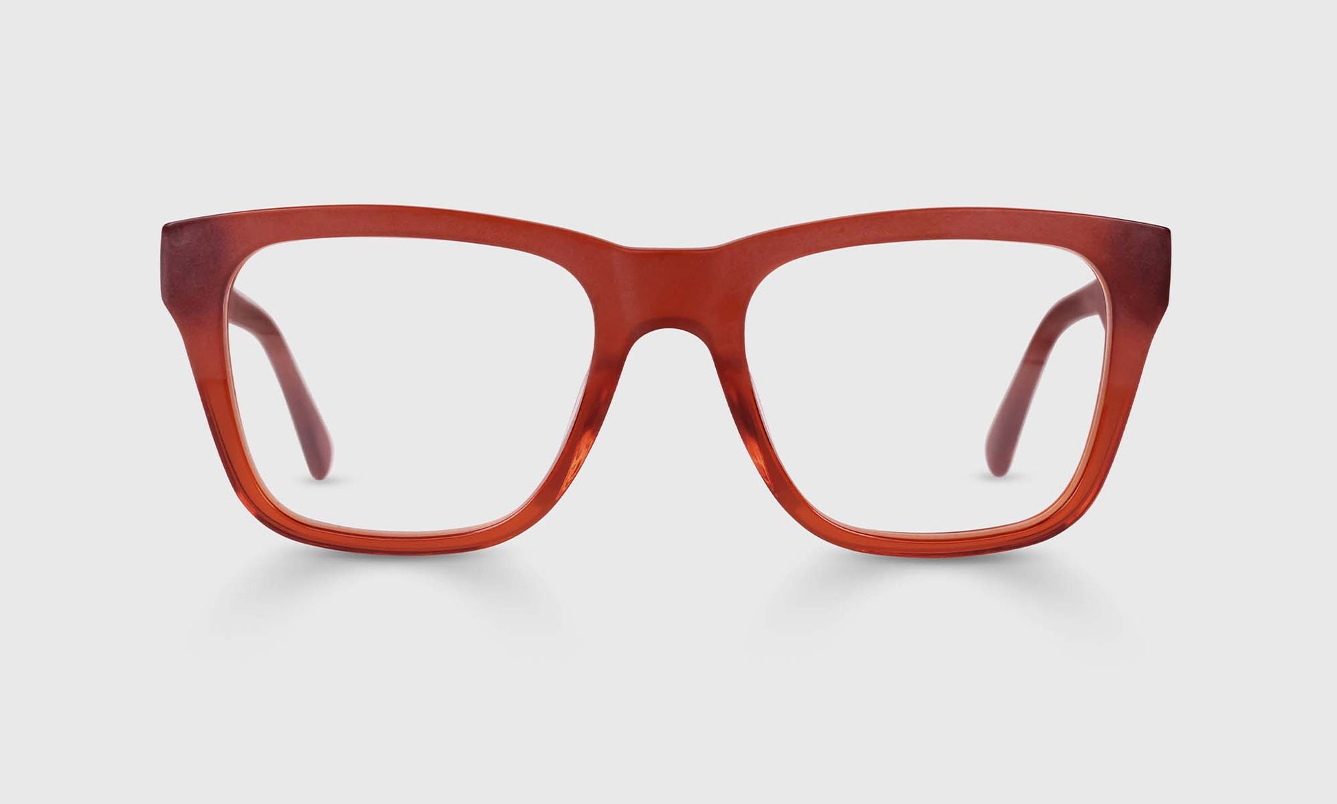 [76 - Half Matte Rust Orange Front and Temples]