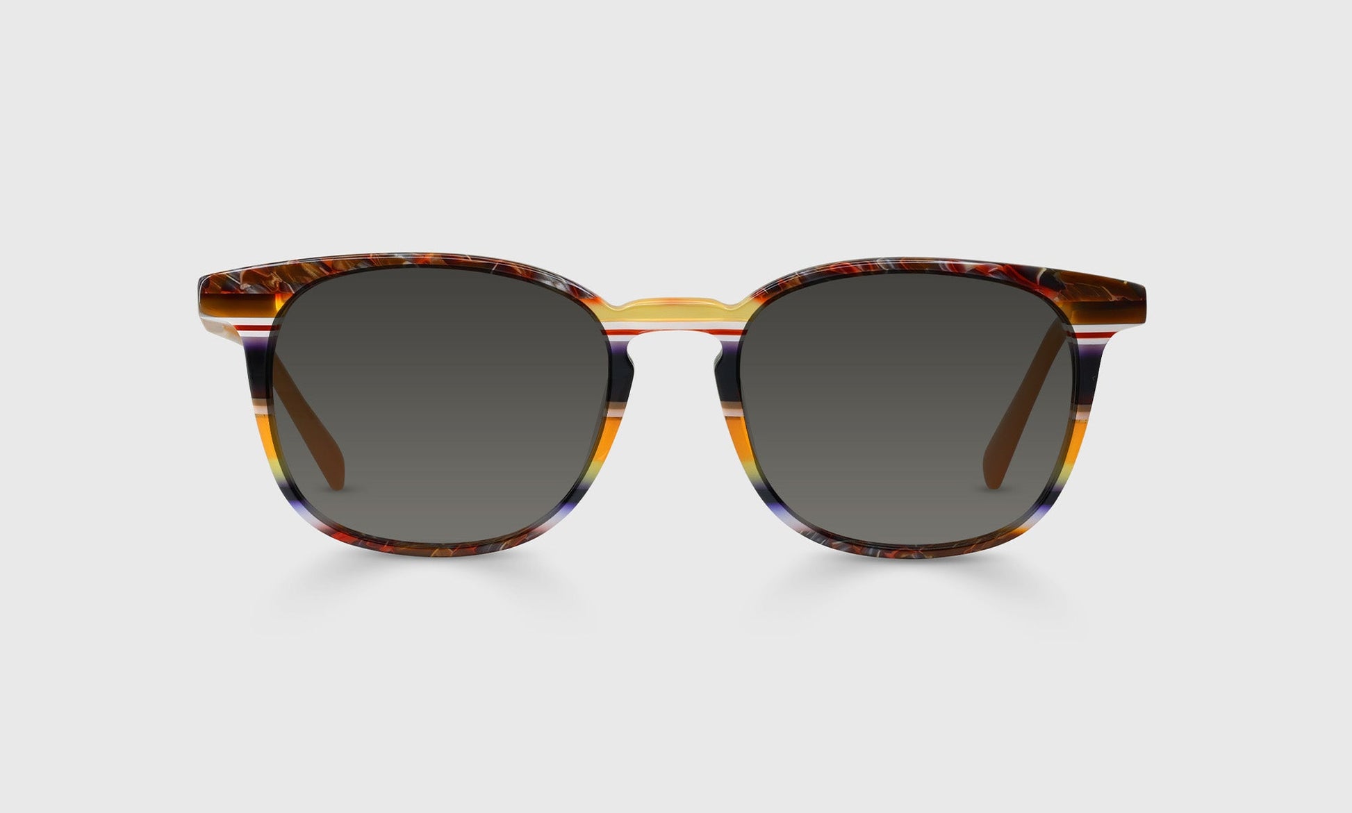 [76 - Orange Multi-Stripe Front and Bronze Temples]