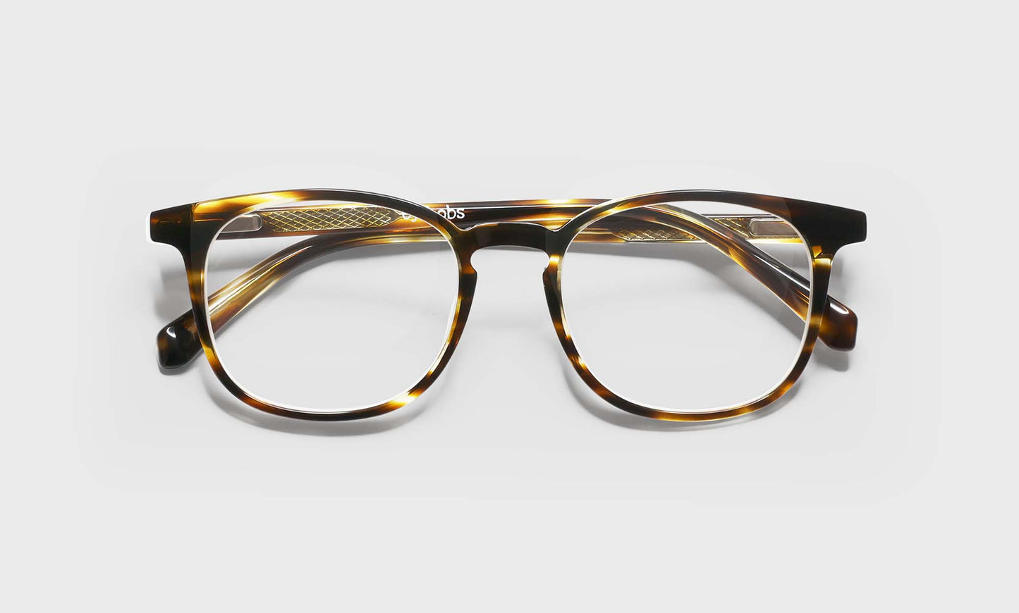 [86 - Brown Demi Stripe Front and Temples]